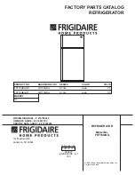 Предварительный просмотр 1 страницы Frigidaire FRT18QBG Factory Parts Catalog