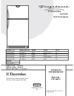 Frigidaire FRT18R7C Factory Parts Catalog предпросмотр