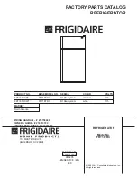 Frigidaire FRT18TRC Factory Parts Catalog предпросмотр