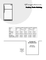 Frigidaire FRT21BH8C Factory Parts Catalog предпросмотр