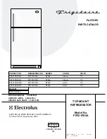 Предварительный просмотр 1 страницы Frigidaire FRT21FD3A Factory Parts Catalog