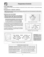 Предварительный просмотр 11 страницы Frigidaire FRT21FD3AQ2 Use & Care Manual