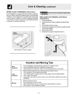 Предварительный просмотр 19 страницы Frigidaire FRT21FD3AQ2 Use & Care Manual