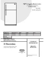 Предварительный просмотр 1 страницы Frigidaire FRT21FG4C Factory Parts Catalog