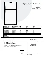 Frigidaire FRT21FR6A Factory Parts Catalog предпросмотр