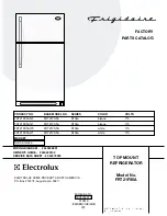 Предварительный просмотр 1 страницы Frigidaire FRT21FS5A Factory Parts Catalog