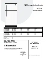 Frigidaire FRT21HP5A Factory Parts Catalog предпросмотр