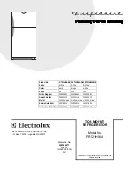 Предварительный просмотр 1 страницы Frigidaire FRT21HS6A Factory Parts Catalog