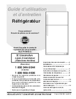 Frigidaire FRT21HS8KS (French) Manual D’Utilisation Et D’Entretien предпросмотр