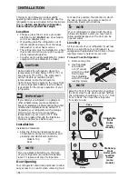 Предварительный просмотр 4 страницы Frigidaire FRT21HS8PS Use And Care Manual