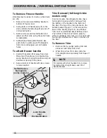 Предварительный просмотр 10 страницы Frigidaire FRT21HS8PS Use And Care Manual