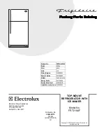 Предварительный просмотр 1 страницы Frigidaire FRT21IL4F Factory Parts Catalog