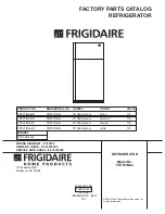 Предварительный просмотр 1 страницы Frigidaire FRT21INGJ Factory Parts Catalog