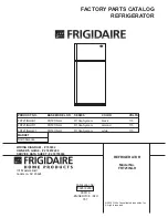 Frigidaire FRT21INLH Factory Parts Catalog предпросмотр