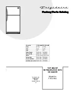 Предварительный просмотр 1 страницы Frigidaire FRT21IS6JB0 Parts Catalog