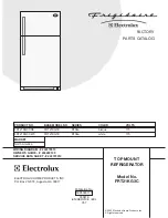 Frigidaire FRT21KG3C Factory Parts Catalog предпросмотр