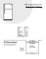 Предварительный просмотр 1 страницы Frigidaire FRT21LR8D Factory Parts Catalog