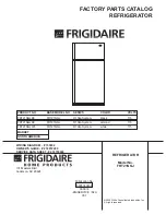 Frigidaire FRT21NGJ Factory Parts Catalog предпросмотр