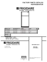 Frigidaire FRT21NRG Factory Parts Catalog предпросмотр