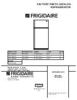 Frigidaire FRT21NRH Factory Parts Catalog предпросмотр