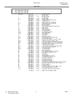 Предварительный просмотр 9 страницы Frigidaire FRT21NRH Factory Parts Catalog