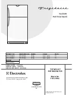 Frigidaire FRT21P6A Factory Parts Catalog предпросмотр