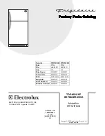 Предварительный просмотр 1 страницы Frigidaire FRT21P6CS Factory Parts Catalog