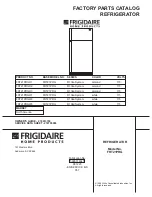 Предварительный просмотр 1 страницы Frigidaire FRT21PRG Factory Parts Catalog