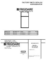 Предварительный просмотр 1 страницы Frigidaire FRT21PRGD0 Factory Parts Catalog