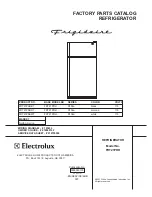 Frigidaire FRT21PRH Factory Parts Catalog предпросмотр