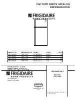 Frigidaire FRT21TNG Factory Parts Catalog предпросмотр