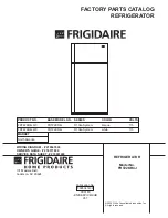 Frigidaire FRT22KR4J Factory Parts Catalog preview