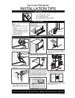 Frigidaire FRT22KR4JW0 Installation Tips предпросмотр