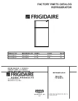 Frigidaire FRT22QRG Factory Parts Catalog preview