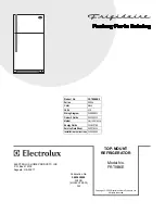 Предварительный просмотр 1 страницы Frigidaire FRT8B6E Factory Parts Catalog