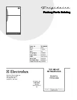 Предварительный просмотр 1 страницы Frigidaire FRT8S6EM Factory Parts Catalog