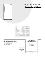 Предварительный просмотр 1 страницы Frigidaire FRT8S6ES Factory Parts Catalog