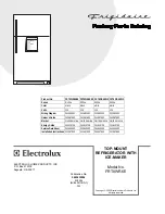 Frigidaire FRT8WR6E Factory Parts Catalog предпросмотр