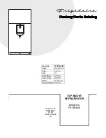 Предварительный просмотр 1 страницы Frigidaire FRTB7B4E Parts Catalog