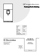 Предварительный просмотр 1 страницы Frigidaire FRTB7B4EM Factory Parts Catalog