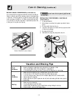 Предварительный просмотр 19 страницы Frigidaire FRTX18N5BW2 Use & Care Manual