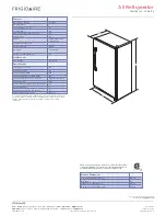 Предварительный просмотр 2 страницы Frigidaire FRU17B2JW - 17 cu. Ft. All Refrigerator Product Dimensions