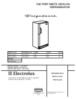 Предварительный просмотр 1 страницы Frigidaire FRU17G4JW Factory Parts Catalog