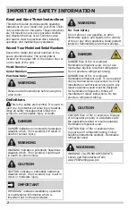 Preview for 2 page of Frigidaire FRWW4543AS Use & Care Manual