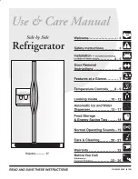 Предварительный просмотр 1 страницы Frigidaire FSC23F7DW4 Use & Care Manual