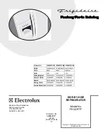 Frigidaire FSC23F7F Factory Parts Catalog предпросмотр