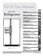 Frigidaire FSC23F7TDW1 Use & Care Manual предпросмотр