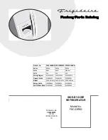 Frigidaire FSC23R5D Parts Catalog предпросмотр