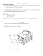 Preview for 4 page of Frigidaire FTF5000HS0 Installation Instructions Manual