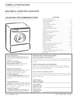 Предварительный просмотр 1 страницы Frigidaire FTF530ES1 Use & Care Manual